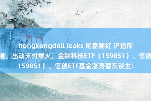 hongkongdoll leaks 尾盘翻红 沪指斥逐三连跌！淘宝微信买通，出动支付爆火，金融科技ETF（159851）、信创ETF基金涨势喜东谈主！