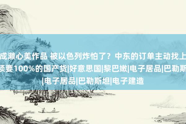 成濑心美作品 被以色列炸怕了？中东的订单主动找上门，指明必须要100%的国产货|好意思国|黎巴嫩|电子居品|巴勒斯坦|电子建造